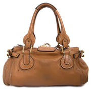 chloe brown paddington padlock bag now for sale at labellov vintage fashion webshop belgium