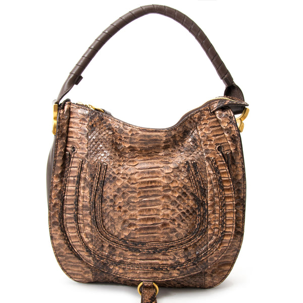 Chloe Python Marcie Satchel Bag – Labellov