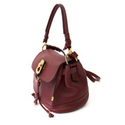 skip the waitinglist shop your *NEVER USED* Chloé Sienna Red Owen Flap Suède Calfskin Bag