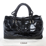 achetez Chloé Black Patent Shopper chez labellov
