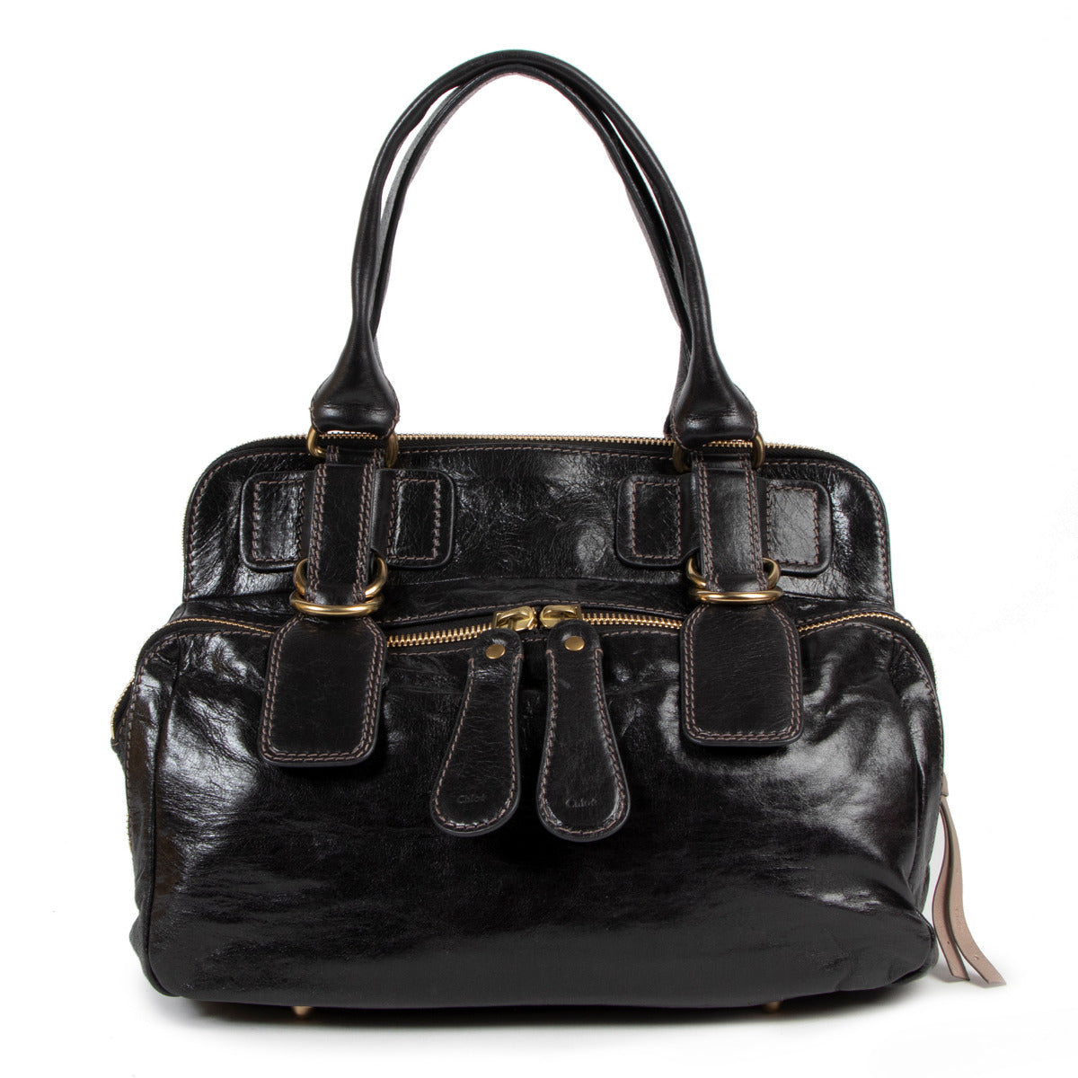 Chloé Black Leather Bay Bag – Labellov