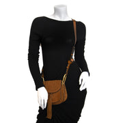 Authentieke tweedehands Chloé Hudson Bag Camel koop online webshop LabelLOV