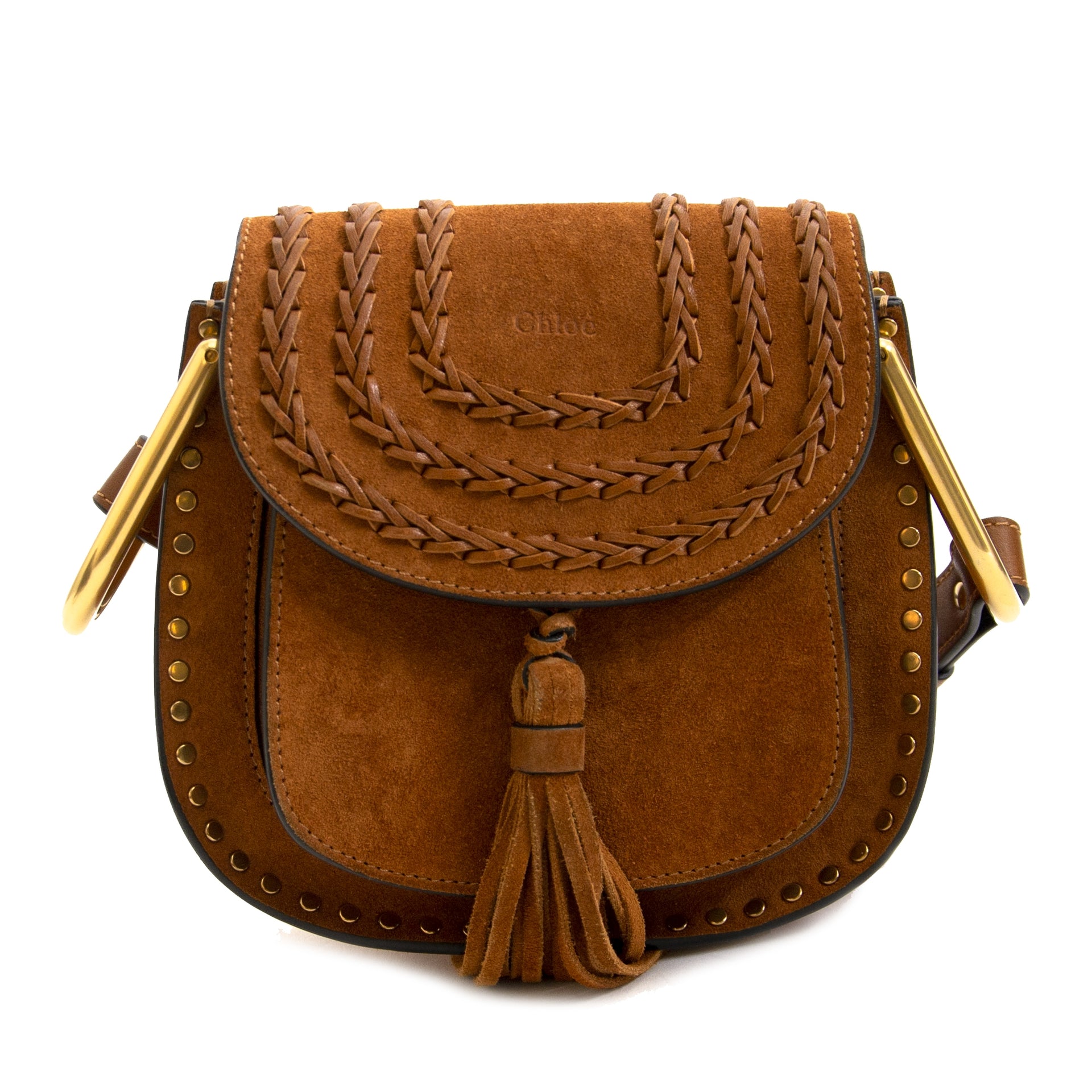 Authentic secondhand Chloé Hudson Bag Camel buy online webshop LabelLOV