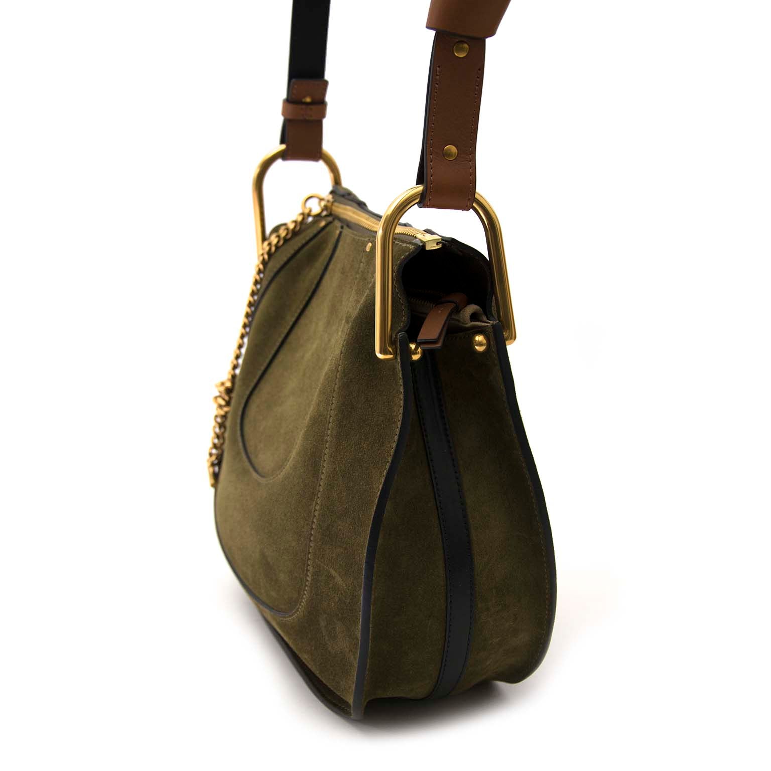 koop veilig online tegen de bestes prijs *NEVER USED* Chloé Small Suède Hayley Hobo Bag