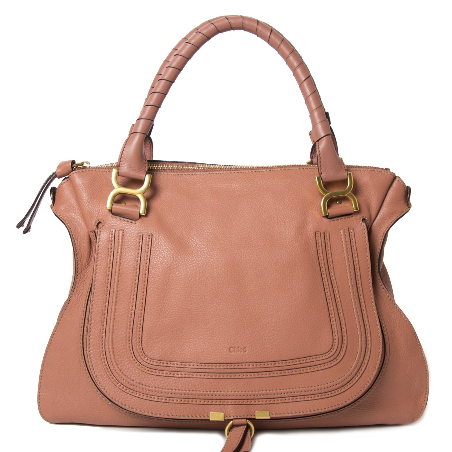 Chloe Marcie Large Salmon Pink for sale at Labellov secondhand luxury in Antwerp