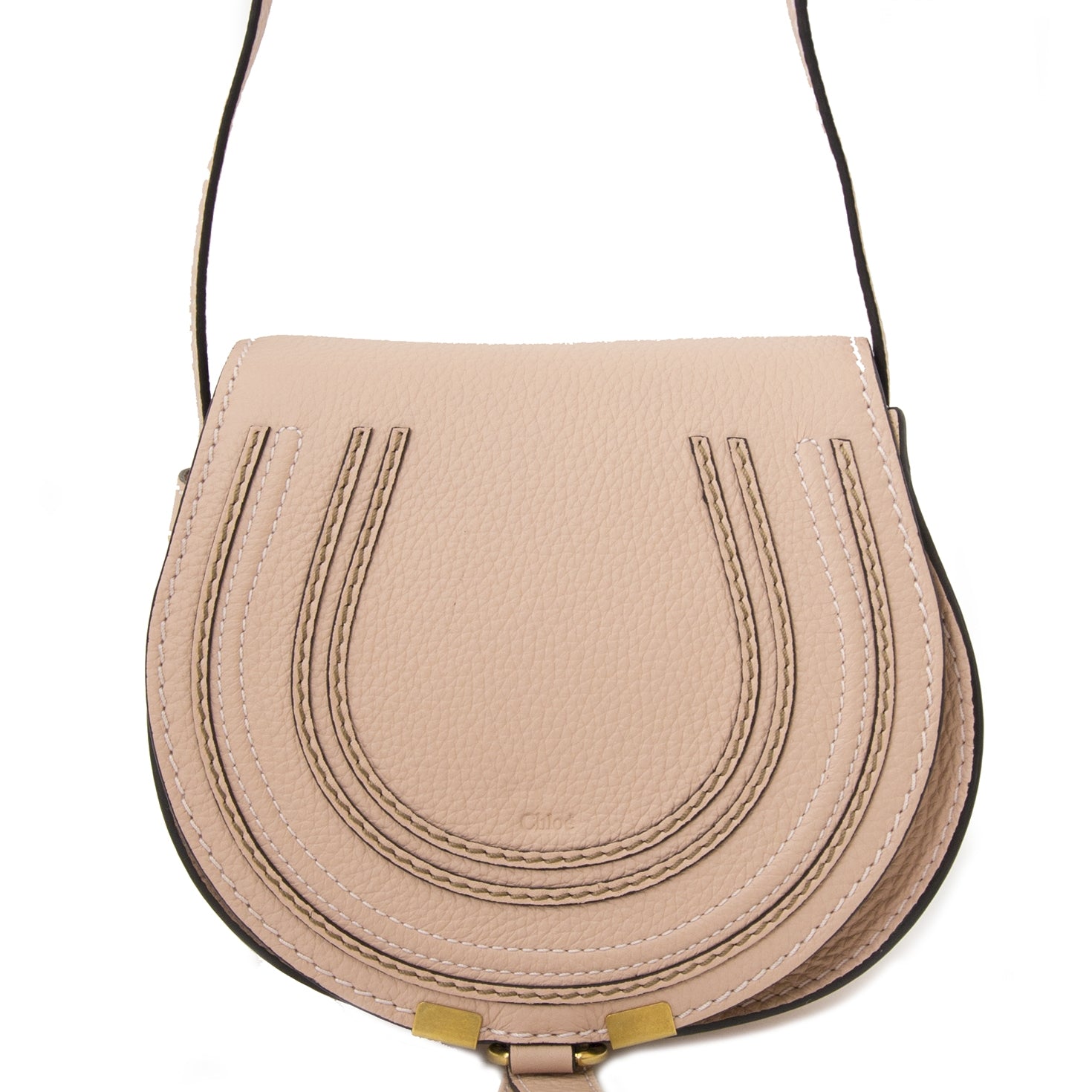 Sac bandoulière Chloé Mini Marcie Nude Blush