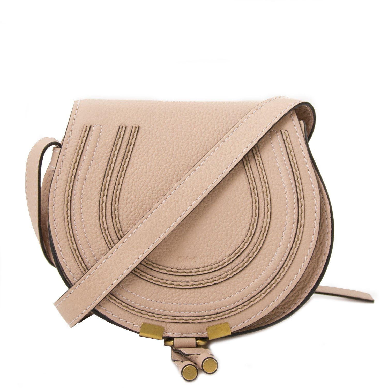 Sac bandoulière Chloé Mini Marcie Nude Blush