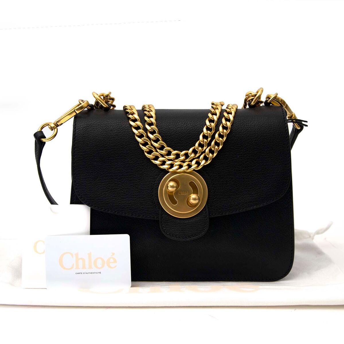 Achetez un authentique Chloé Milly sac de main en noir pour le bon prix chez LabelLOV.