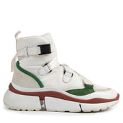Chloé Sonnie High Top Sneakers White/Red/Green for the best price at Labellov