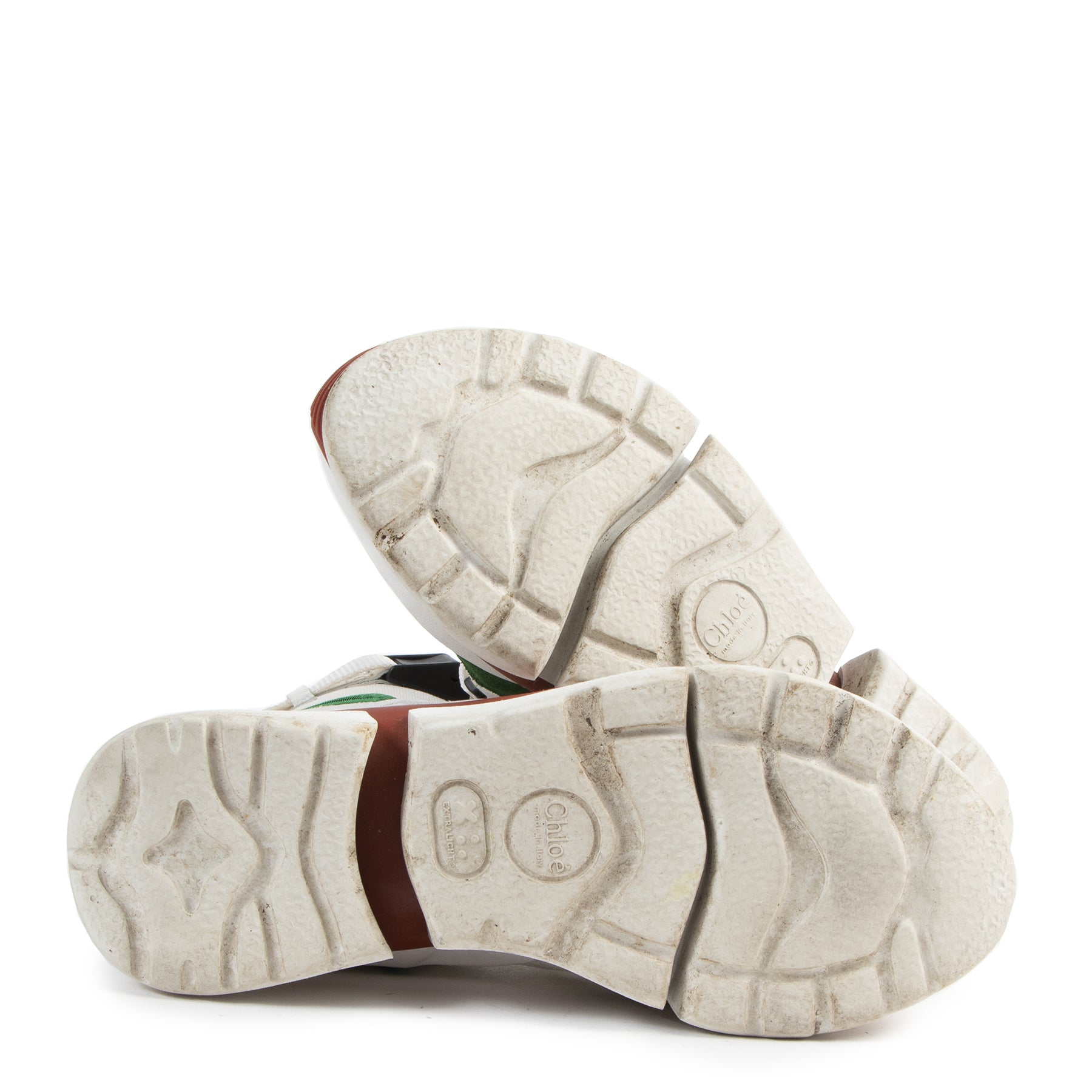 Buy and sell your Chloé Sonnie High Top Sneakers White/Red/Green
