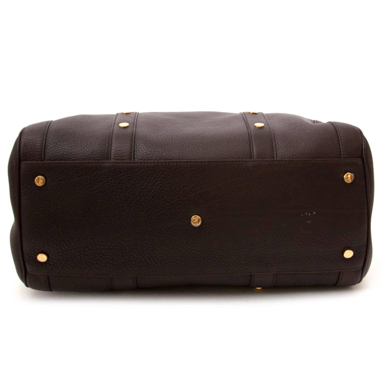 Chopard Bruine Boston Leren Tas "L"
