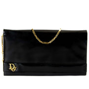 Christian Dior Black Patent Clutch now for sale at labellov vintage fashion webshop belgium