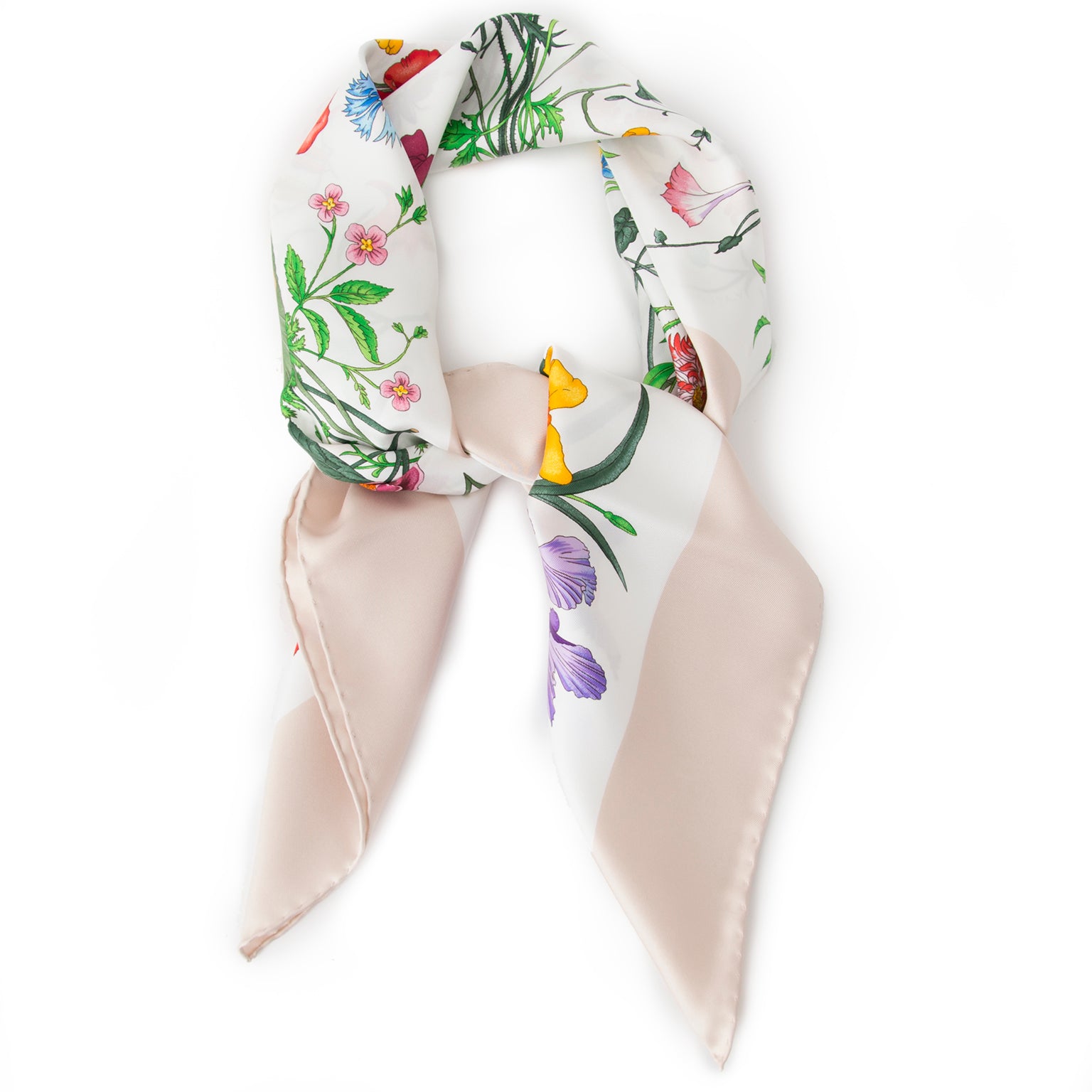 Authentieke Gucci sjaal voor de juiste prijs bij LabelLOV vintage webshop. Veilig online winkelen. Luxe, vintage, mode. Antwerpen, België.
