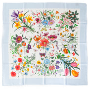 Prachtige Gucci zijden sjaal met bloemenmotief aan de beste prijs bij Labellov online shop Antwerpen