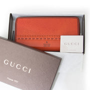 Brand new in box this Gucci orange zip around wallet with worldwide shipping