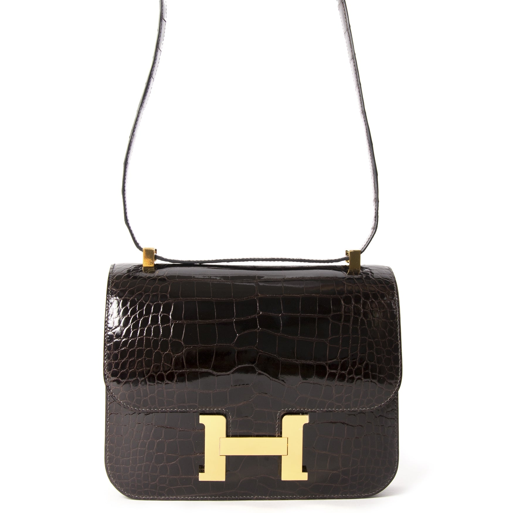 Hermès Constance III 24 Poche Dos Alligator Missi Lisse Maccasar GHW
