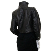 Courrèges Iconic Black Patent Jacket for sale online at Labellov