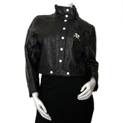 Vintage designer item Courrèges Iconic Black Patent Jacket