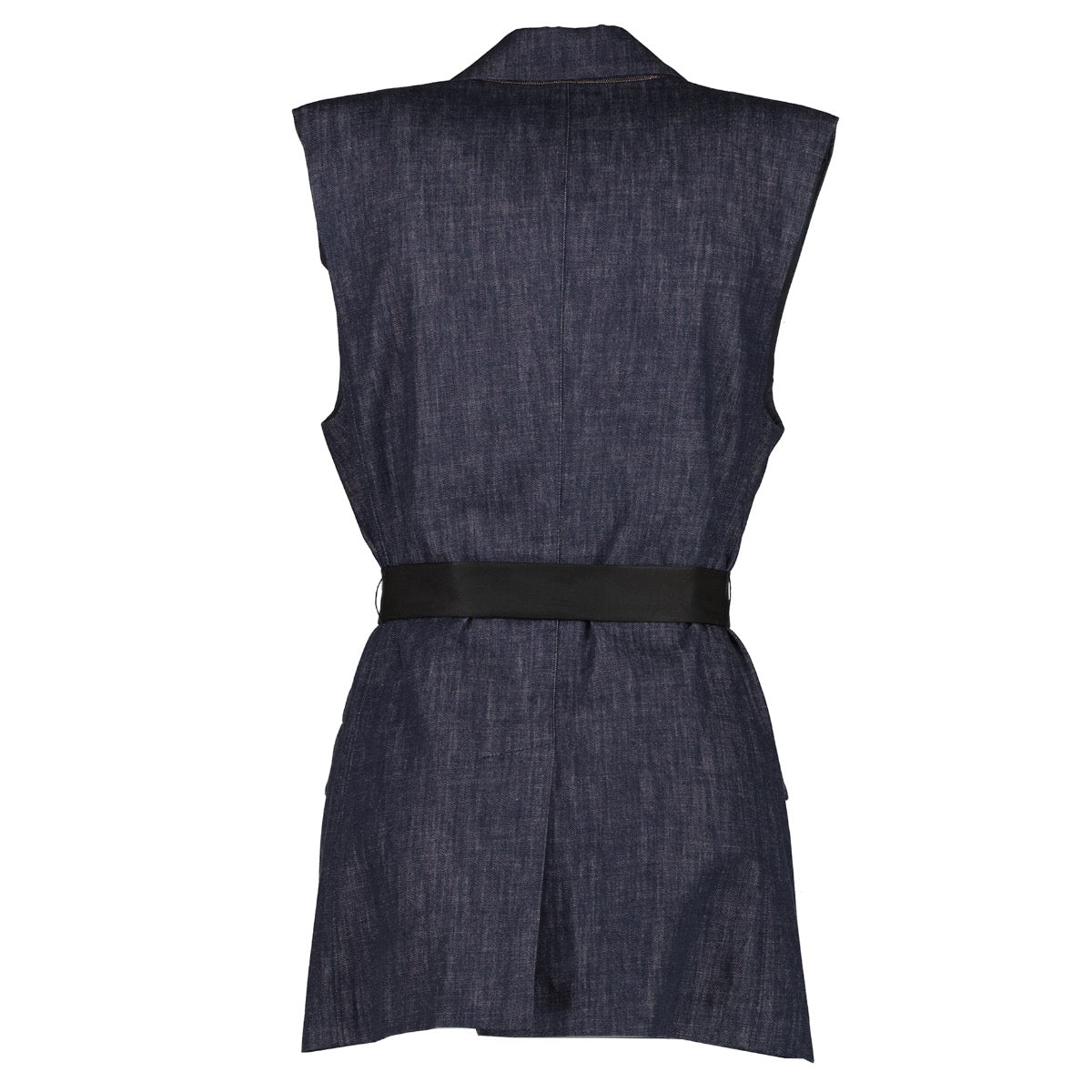 shop 100% authentic second hand Brunello Cucinelli Denim Sleeveless Jacket - Size IT42 on Labellov.com