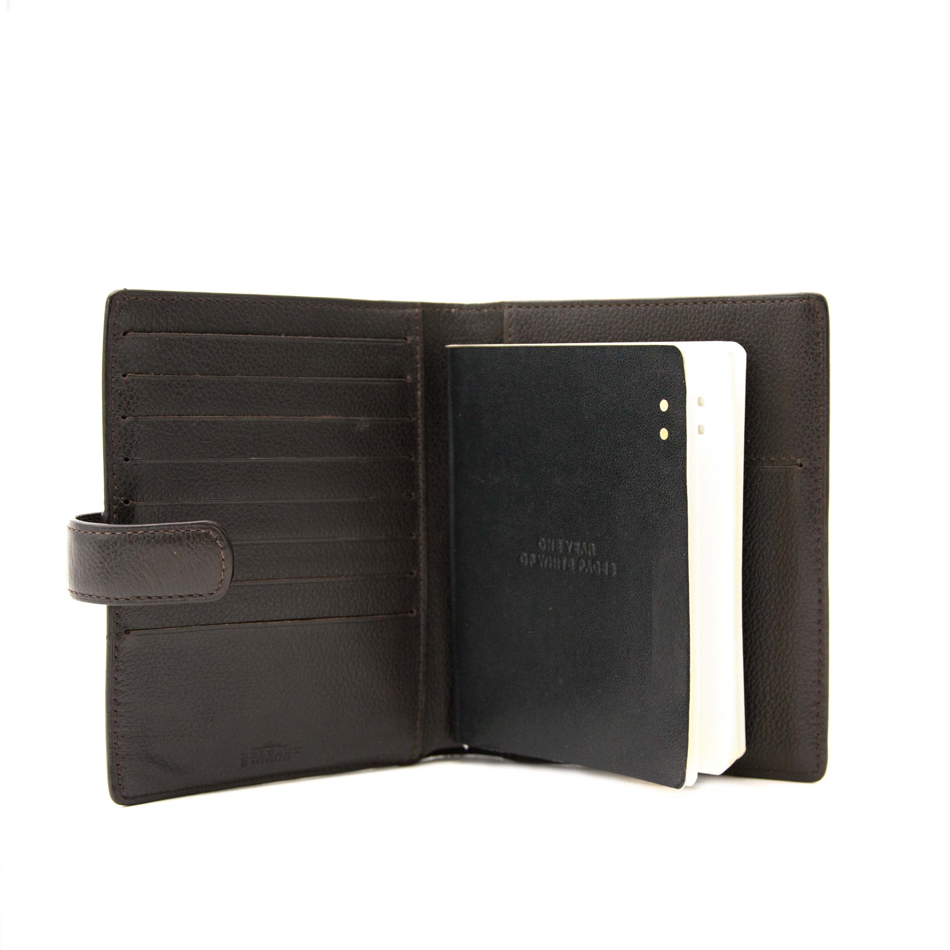 Delvaux Brown Leather 'Brillant' Agenda Cover acheter secur en ligne pour le meilleur prix