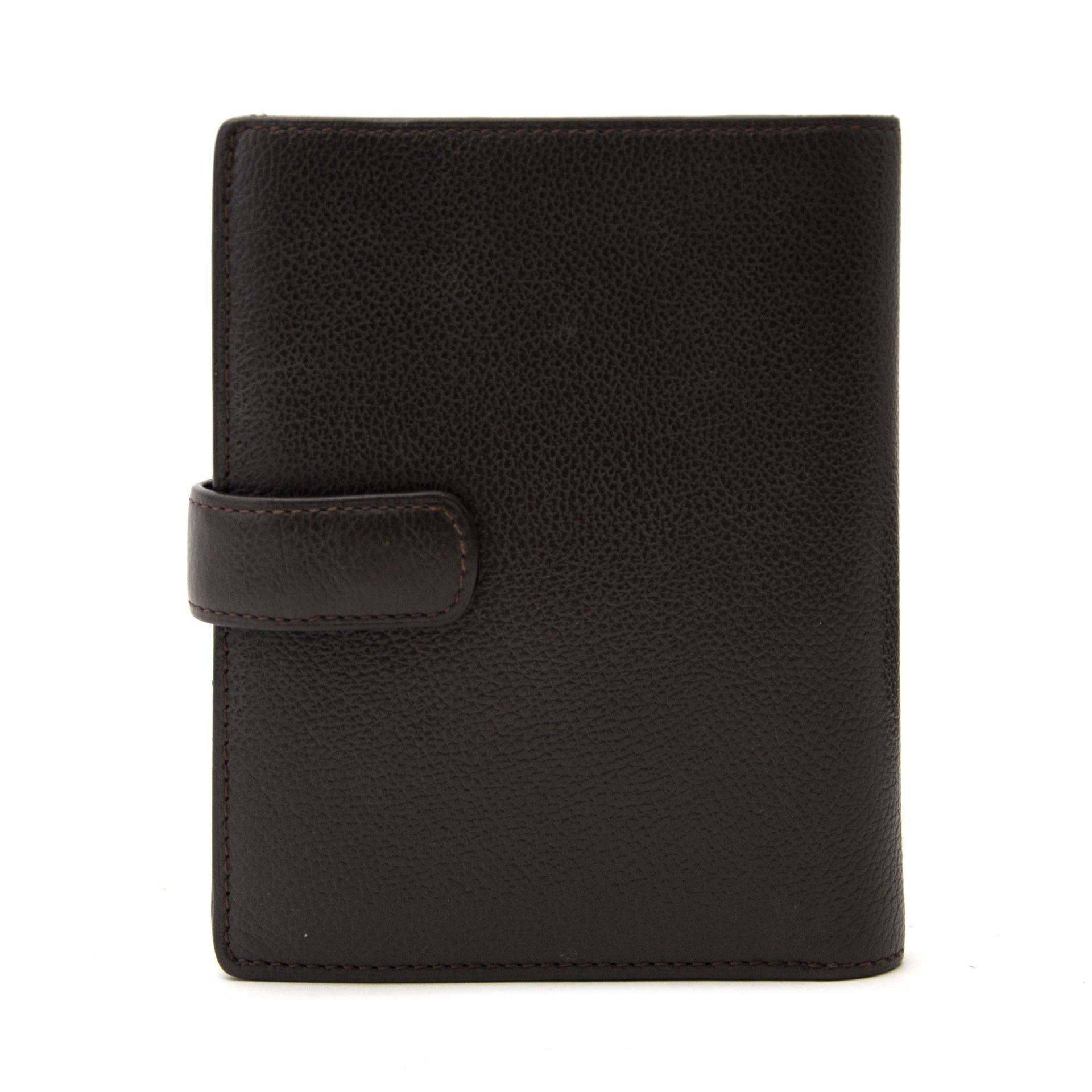 Delvaux Brown Leather 'Brillant' Agenda Cover te koop online aan de beste prijs