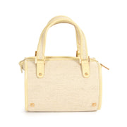 Koop uw authentieke Delvaux Le Astrid Mini Toile Vanille Evening Bag
