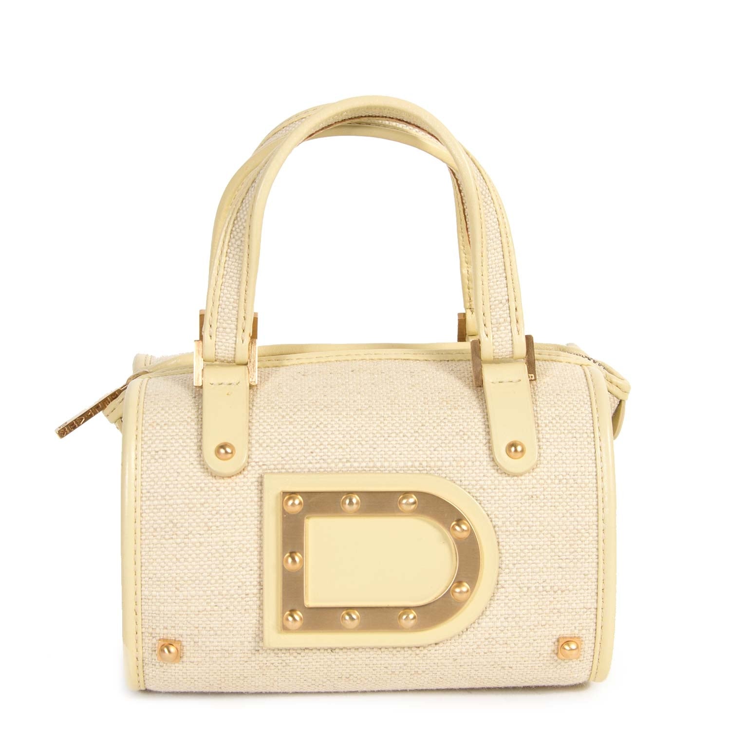 Delvaux Le Astrid Mini Toile Vanille Evening Bag for sale online