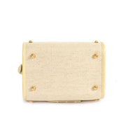 Delvaux Le Astrid Mini Toile Vanille Evening Bag te koop bij Labellov