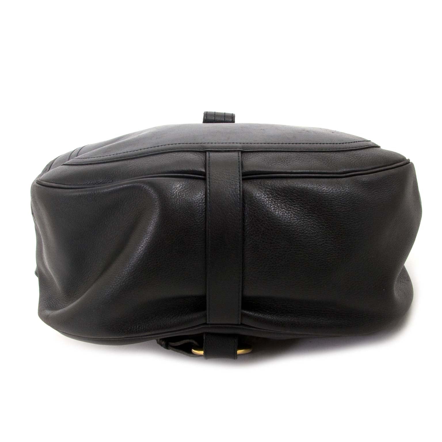delvaux black lucifer backpack now for sale at labellov vintage fashion webshop belgium