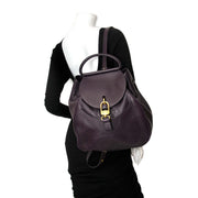 shop safe online your secondhand Delvaux Dark Purple Jumping Lucifer Backpack