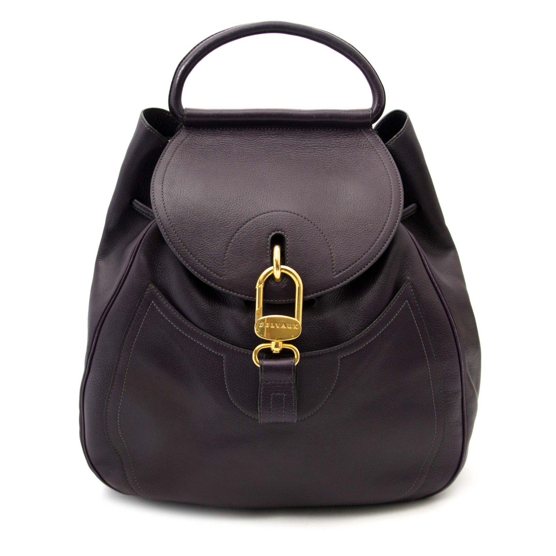 acheter en ligne pour le meilleur prix Delvaux Dark Purple Jumping Lucifer Backpack