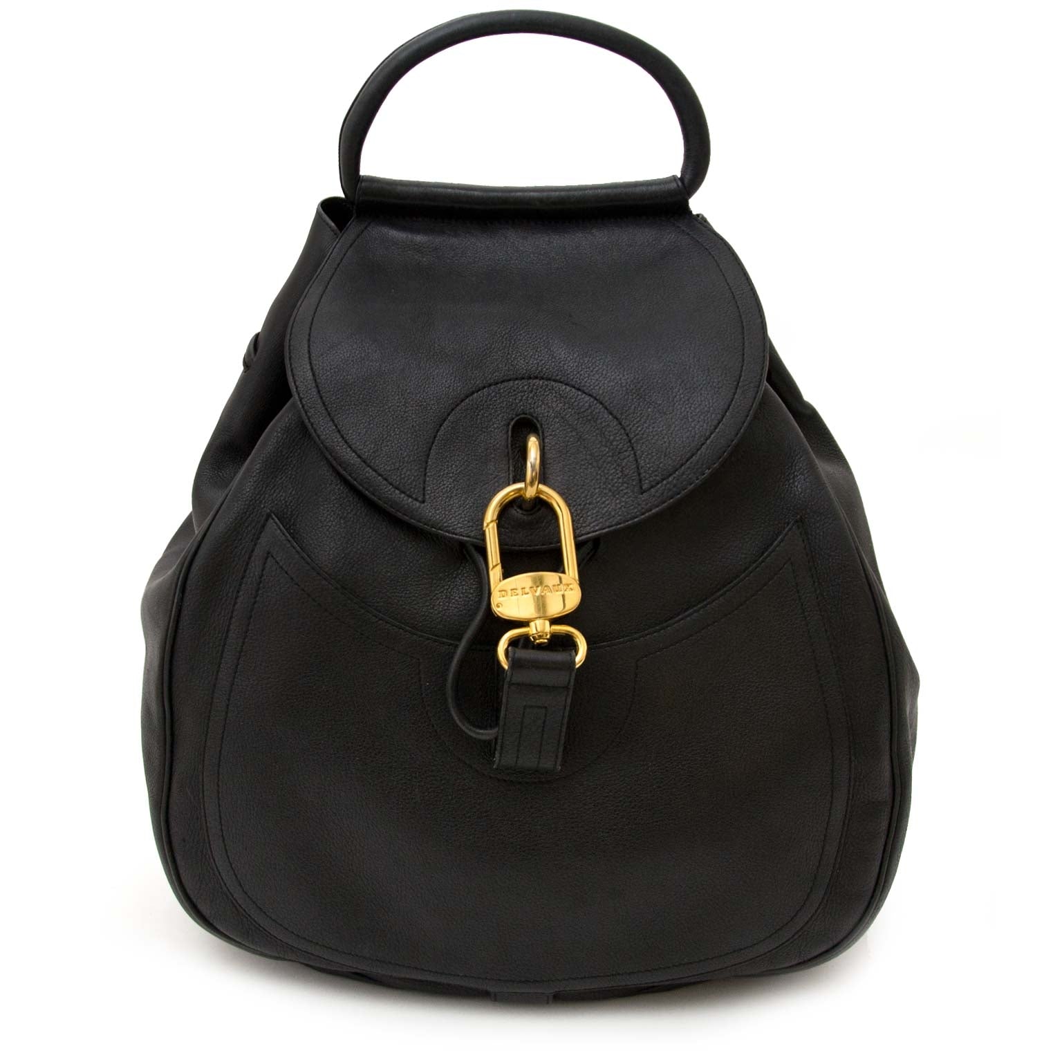 Delvaux Black Backpack Bag now online at labellov.com for the best price