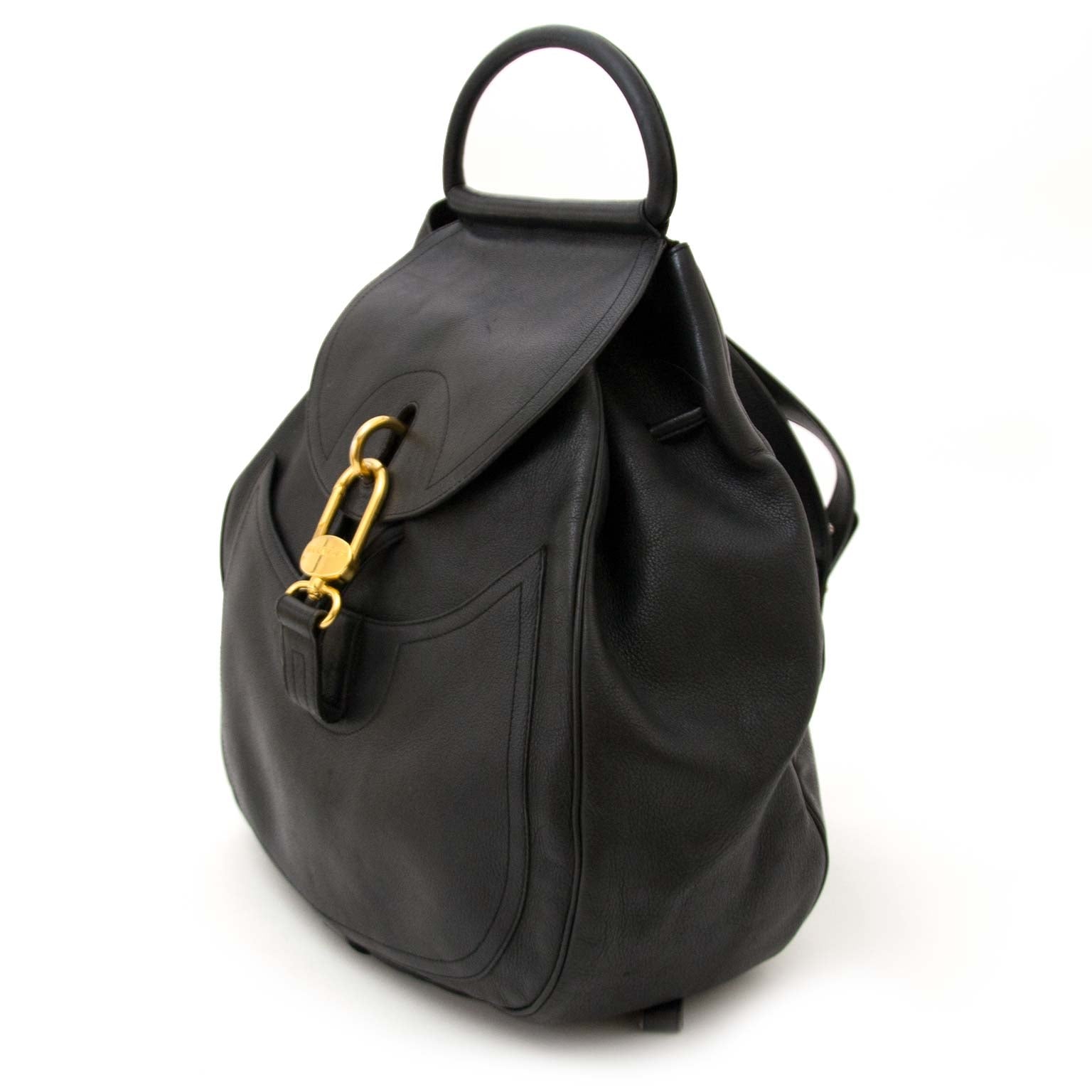 shop safe and secure online at labellov.com Delvaux Black Backpack