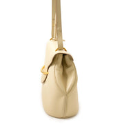 authentieke Delvaux Creme Baltimore shoulderbag te koop bij labellov
