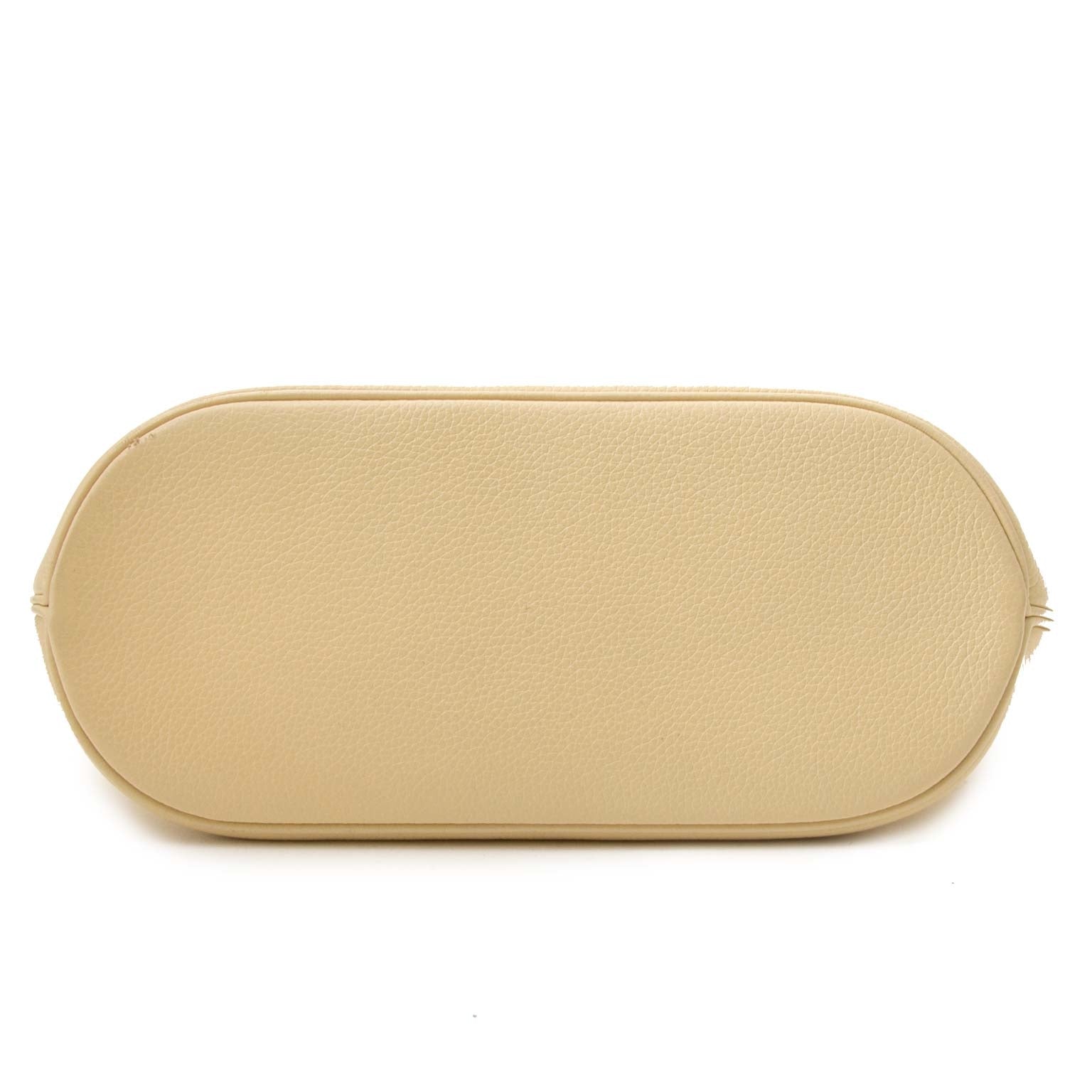 authentique Delvaux Creme Baltimore shoulderbag en vendre chez labellov
