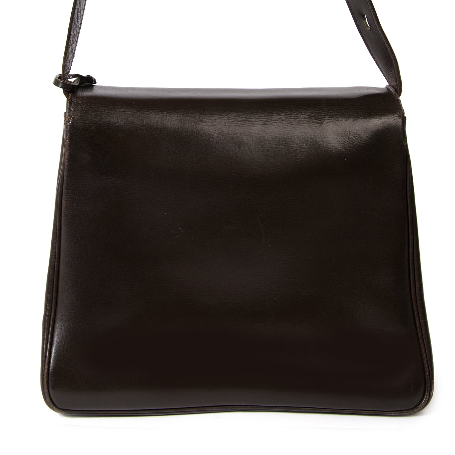 Sac à bandoulière Delvaux Brillant Baudrier marron