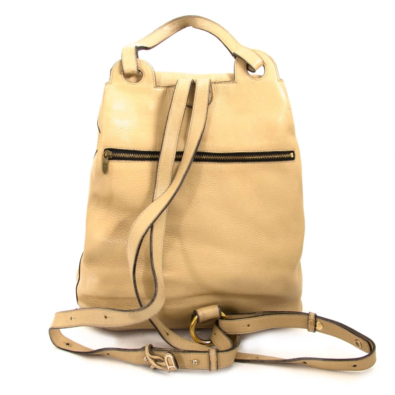 buy Delvaux Beige Soleil PM Backpack and pay save online