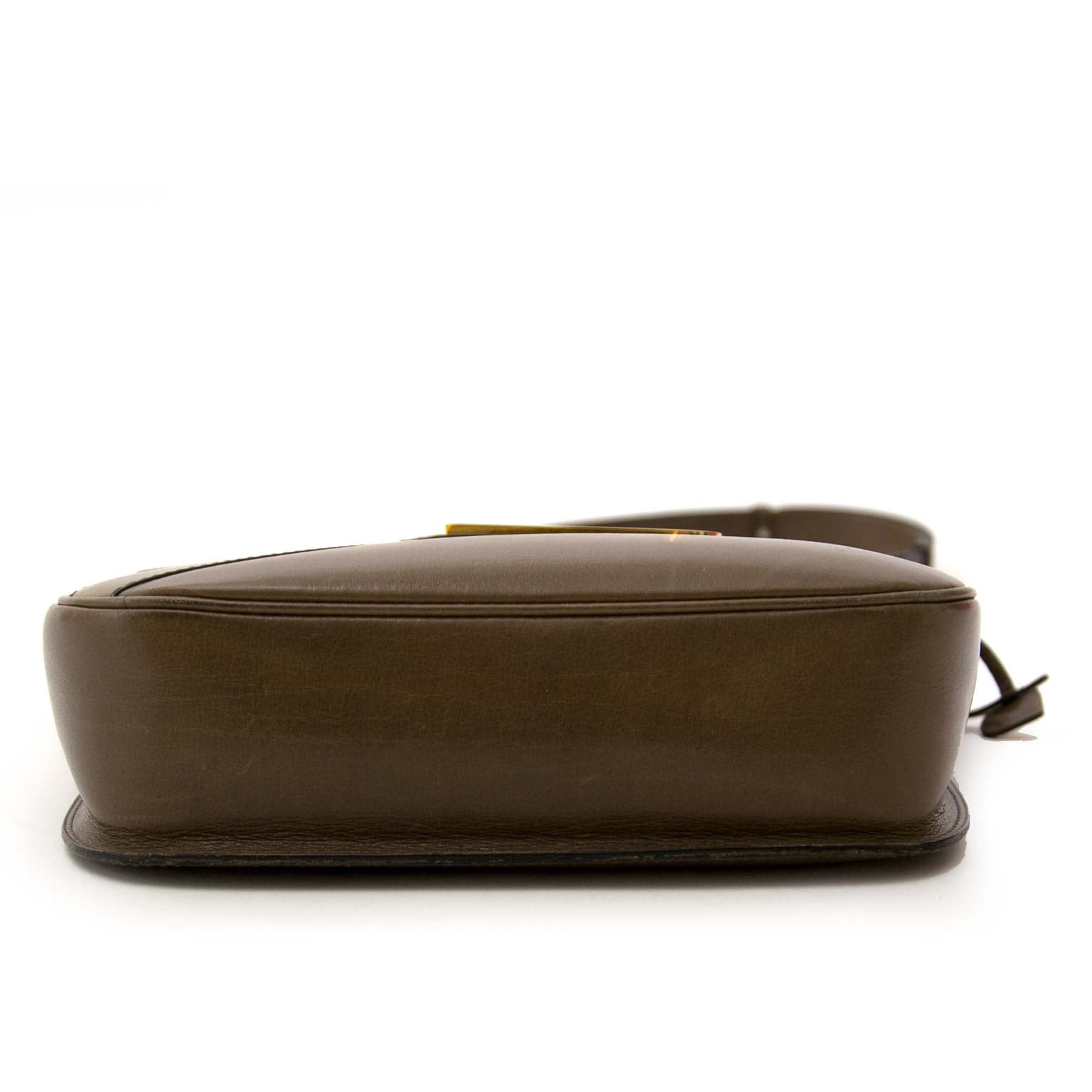 koop veilig online bij labellov.com tegen de beste prijs delvaux taupe schouder tas