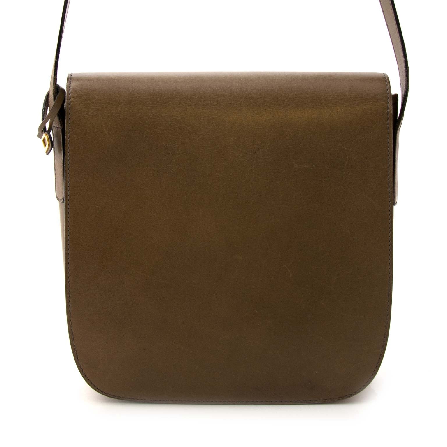 Delvaux Taupe Crossbody Bag now online at labellov.com 100% authentic and secure shopping