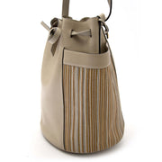 Delvaux Beige Leather and Toile de Cuir Bucket Bag trend of 2018