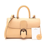 Acheter secure en ligne de sac à mains en cuir beige de Delvaux