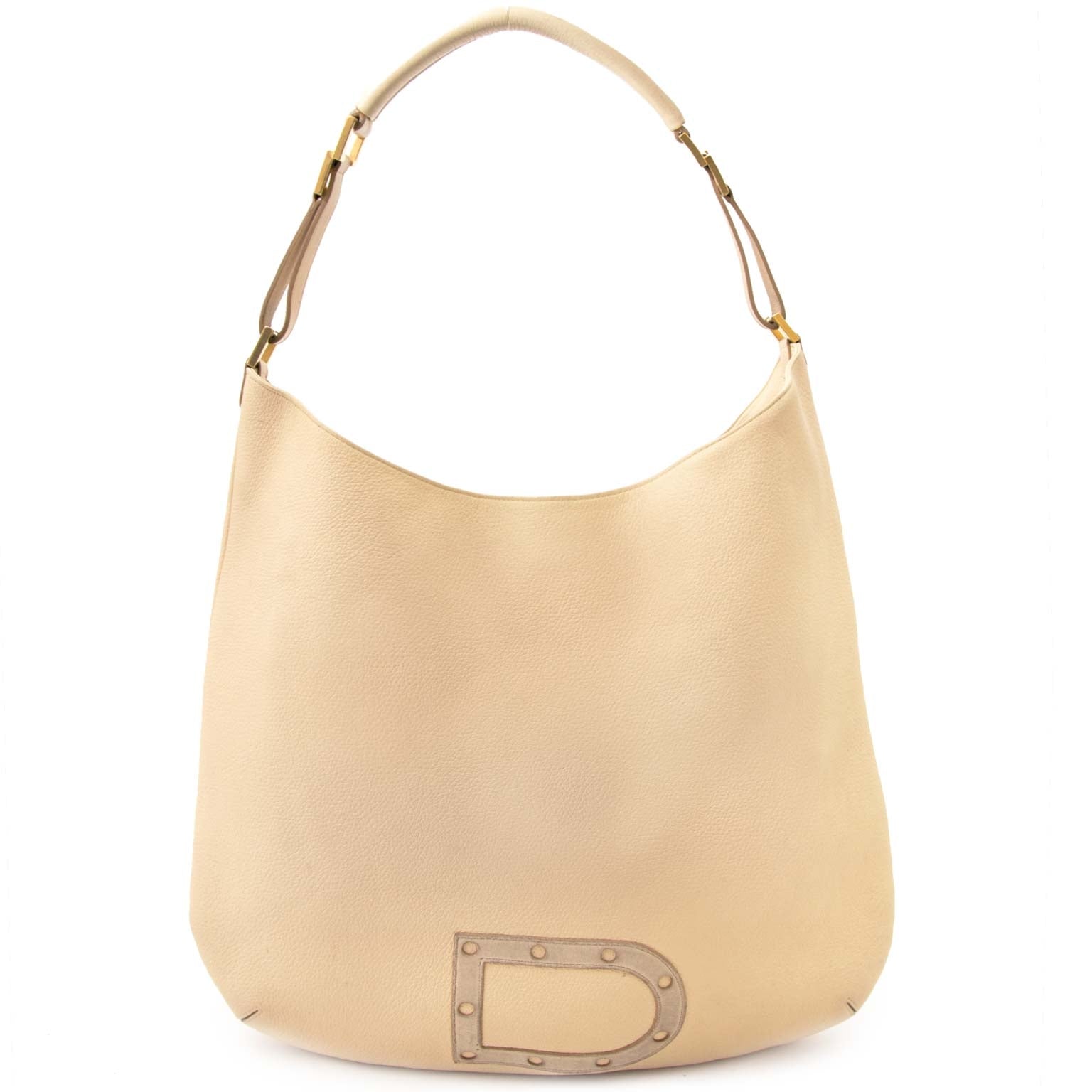 koop Delvaux Beige Louise Shoulder Bag bij labellov voor de beste prijs