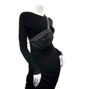 delvaux black belt bag now for sale at labellov vintage fashion webshop belgium