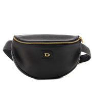 delvaux black belt bag now for sale at labellov vintage fashion webshop belgium
