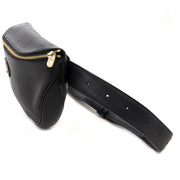 delvaux black belt bag now for sale at labellov vintage fashion webshop belgium