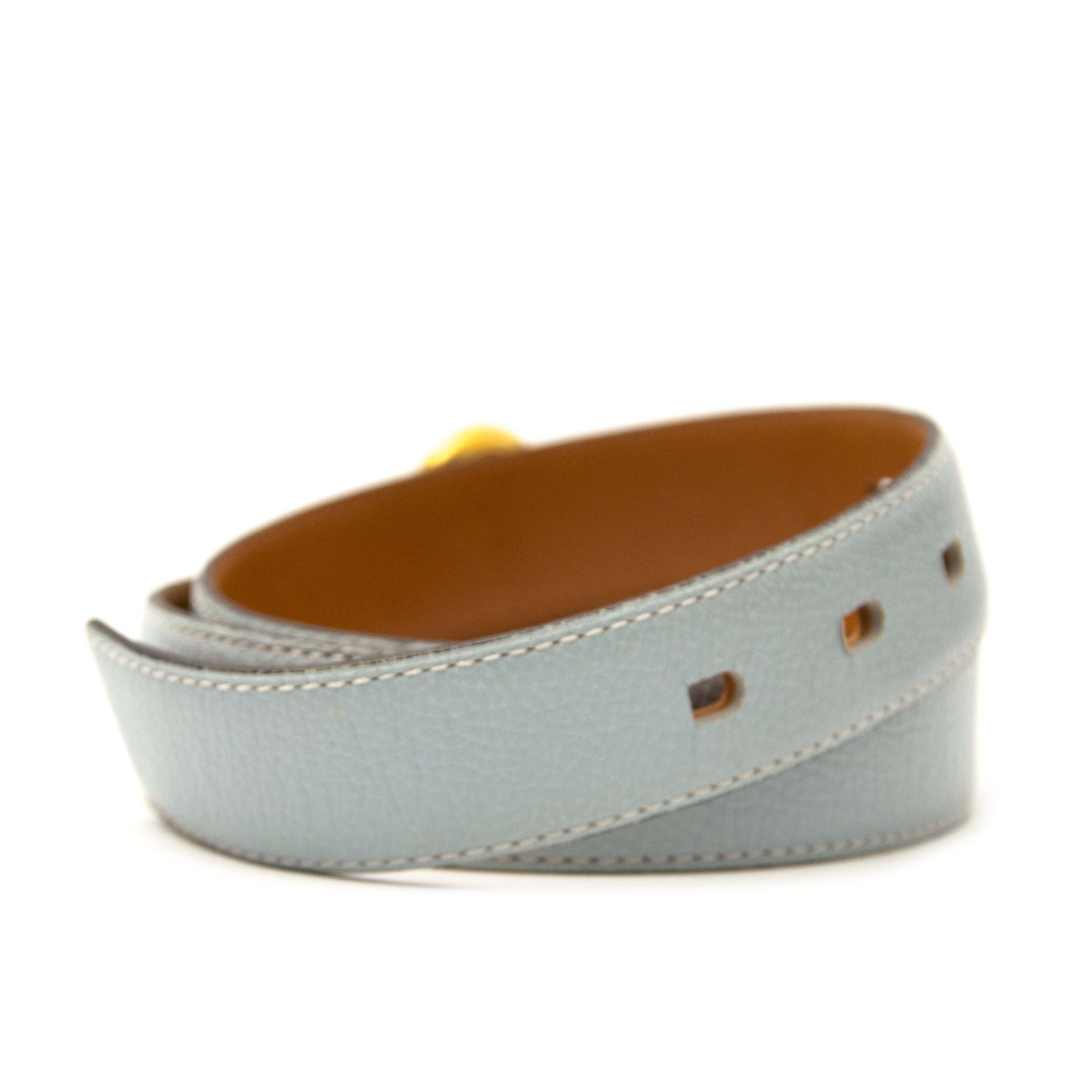 Delvaux Belt Light Blue