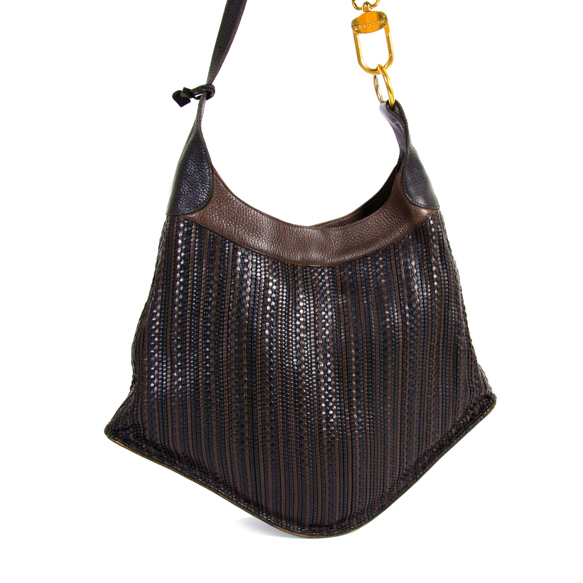 Delvaux Brown Toile de Cuir Satan Bag te koop aan de beste prijs bij Labellov