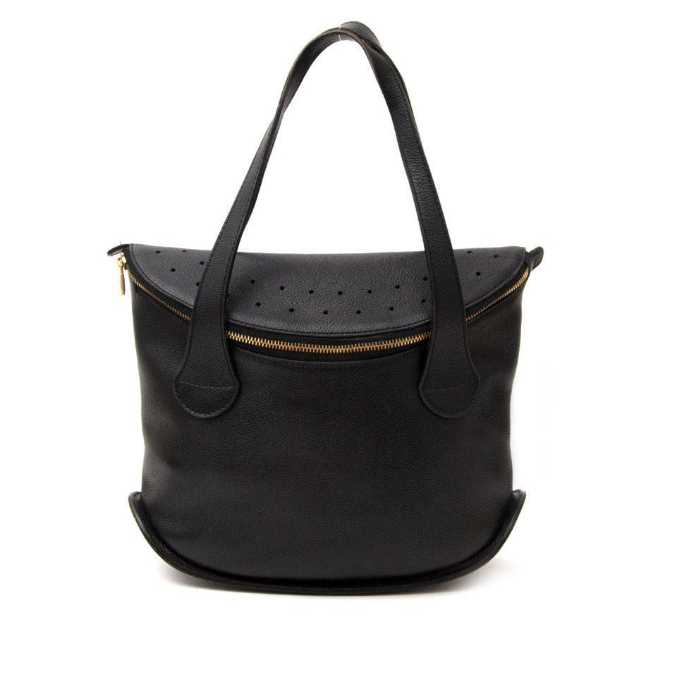 Acheter secur en ligne votre sac a mains Delvaux en cuir noir 'songe' pour le meilleur prix