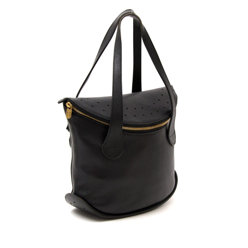 Op zoek naar Delvaux in Antwerpen? Koop uw Delvaux songe Black Leather Handbag