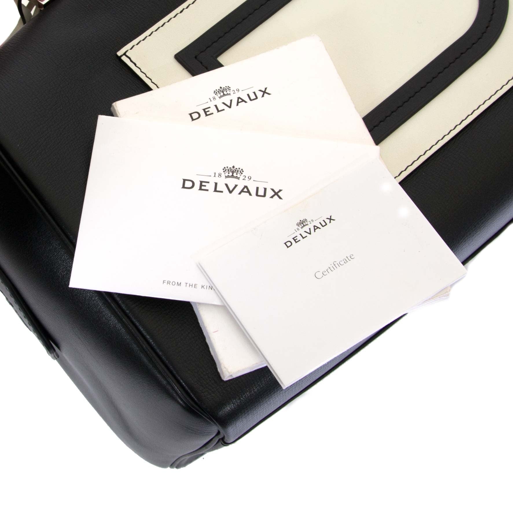 Delvaux Louise Boston Allure Black & White